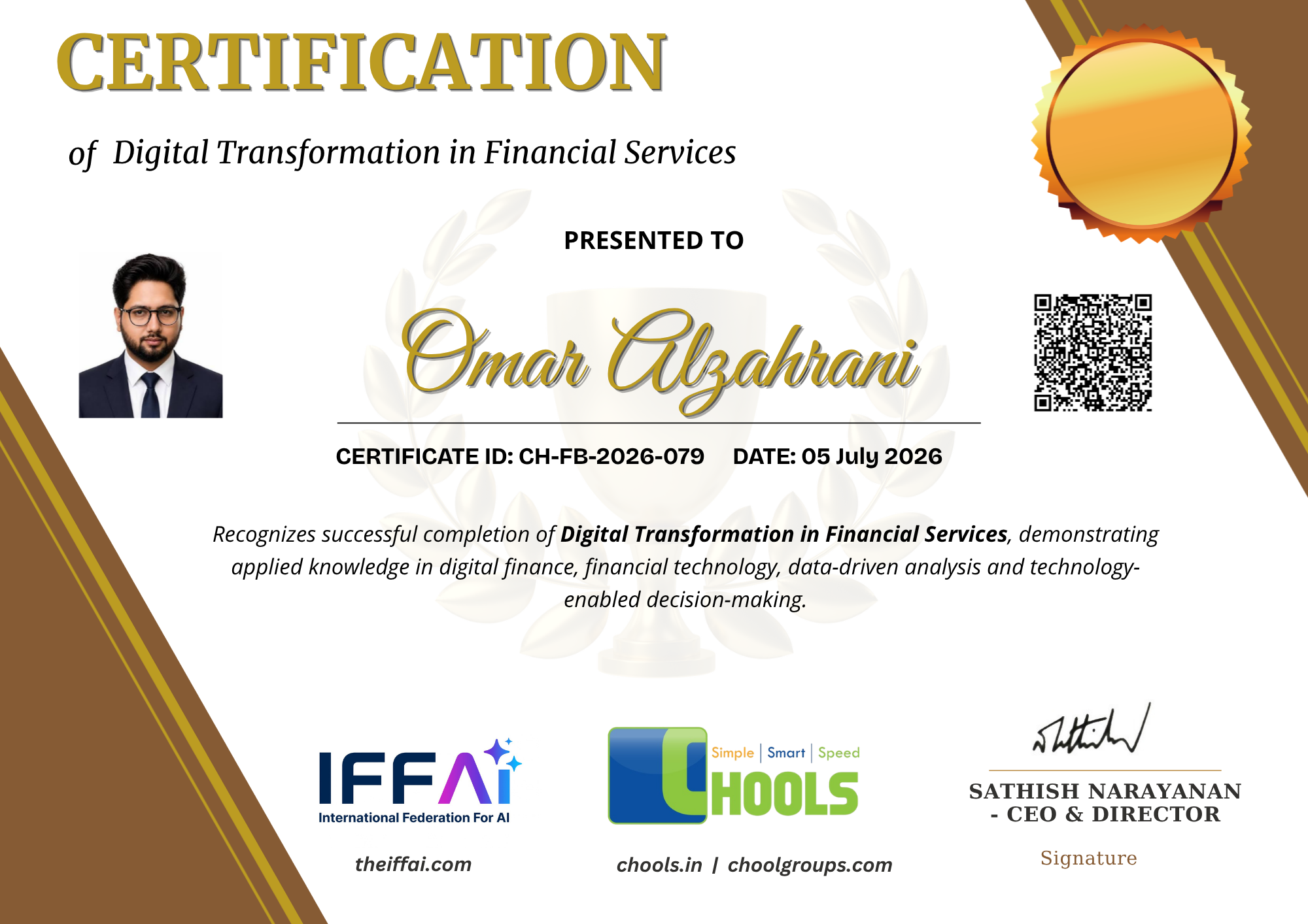 Digital Transformation in Financial Services Certificate